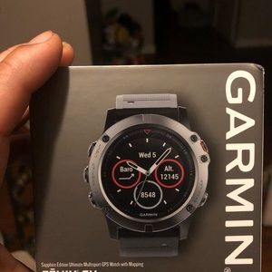 Garmin Fenix 5x smart watch gps and WiFi